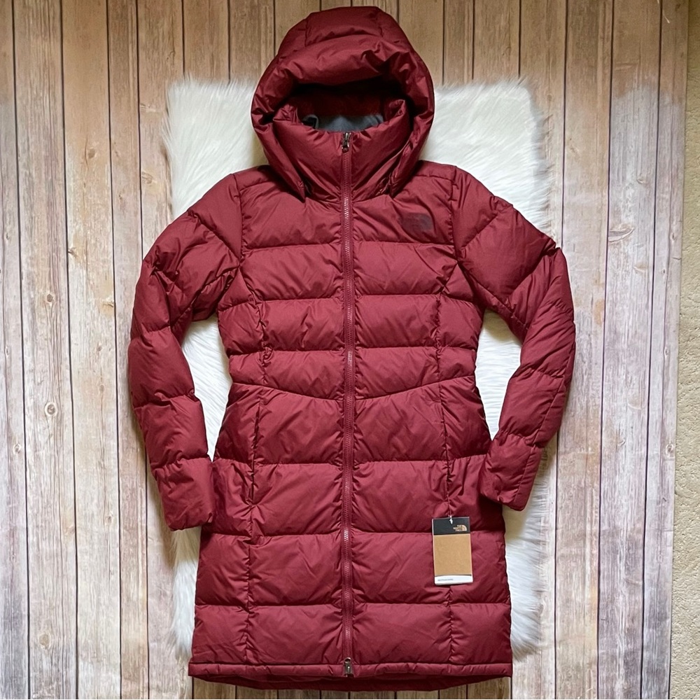 The North Face Women’s Metropolis Parka Coat In Cordovan - Picture 2 of 11